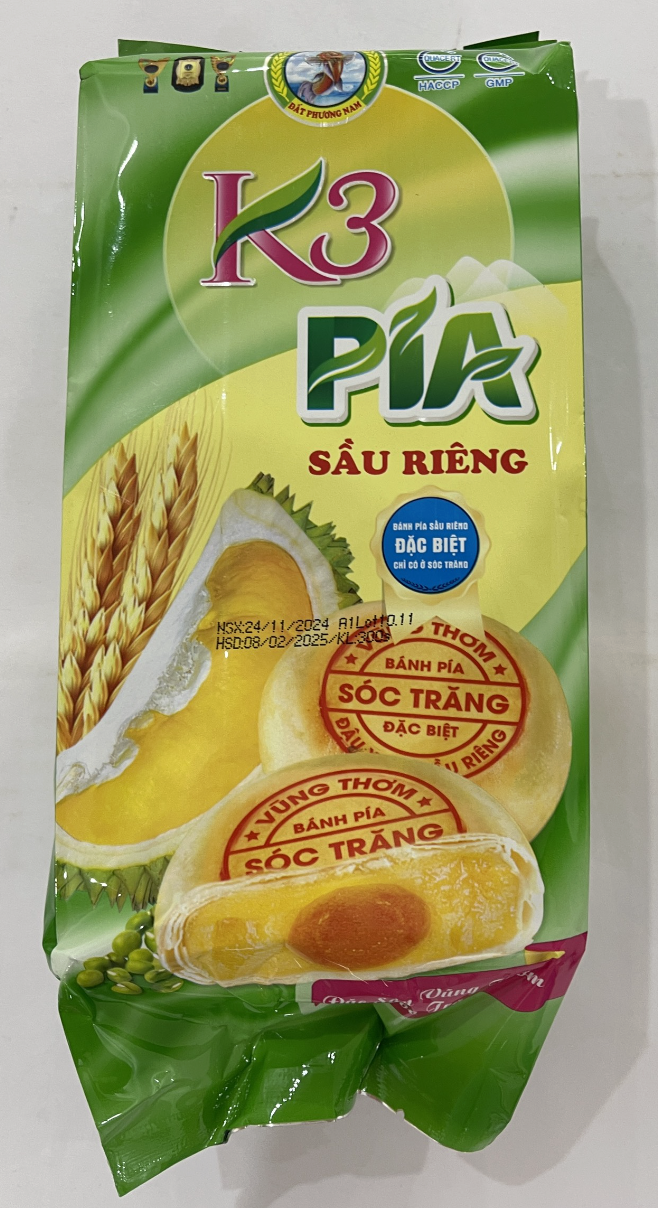 Bánh pía K3 Sầu Riêng 340g